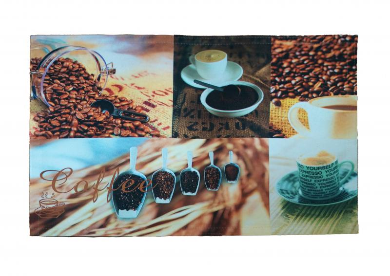 100% cotton/100% polyester/PVC  printed place mat