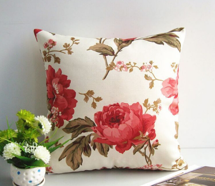 Modern Decorative Floral Pillow Cover Cushion Cover