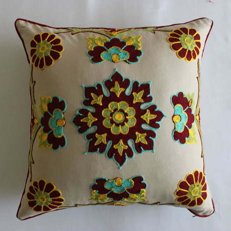 Decorative Pillow,  Cotton Cushion Cover in solid color