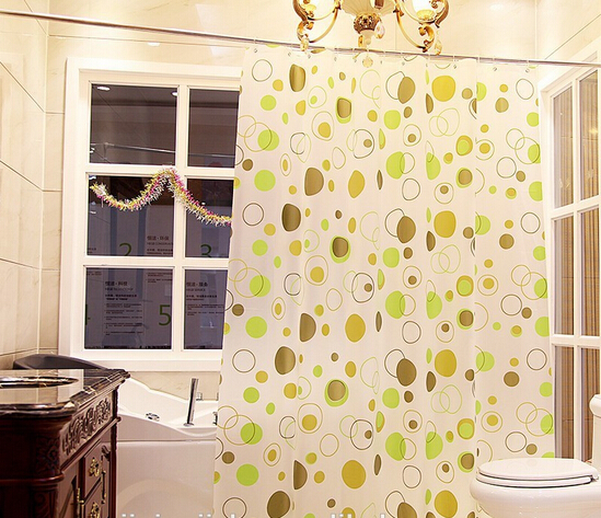 Eco-friendly non-toxic EVA colorful printing waterproof anti-bacterial shower curtain bathroom curtain