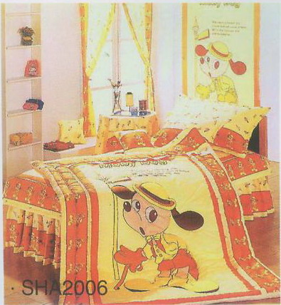 100% cotton twill printing kid bedding sets/ children bedding sets