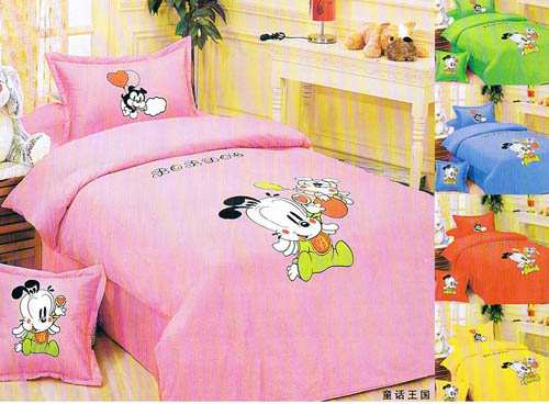 100% cotton twill printing kid bedding sets/ baby bedding sets