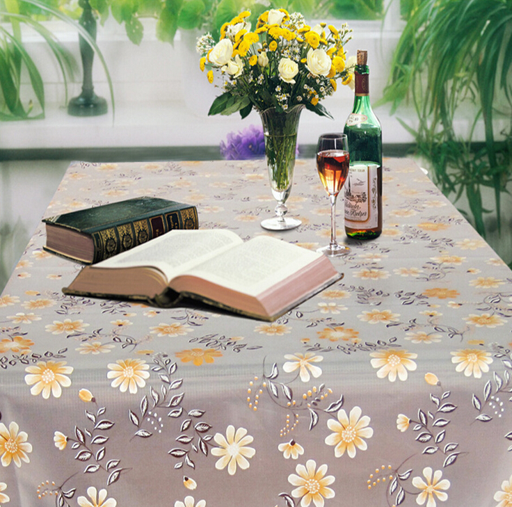 Environmental Waterproof /Anti-skid/Thicken/Mildewproof PEVA Printed Square Table cloths