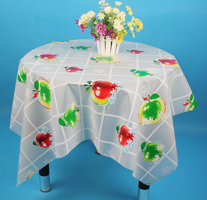 Environmental Waterproof /Anti-skid/Thicken/Mildewproof PEVA Printed Square Table cloths