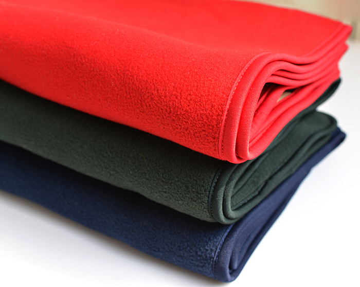 100% polyester solid color airline polar fleece blanket