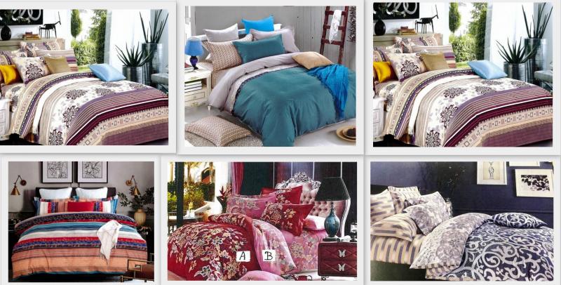 100% Cotton T205 sateen printed Pillow/Pillowcase,printed bedding sets