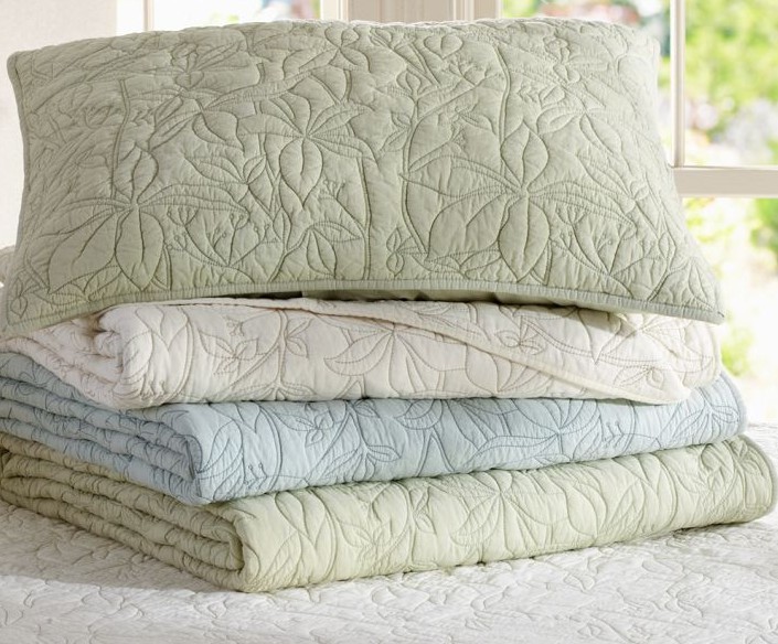 100% Cotton T240 quilted Pillow sham/quilted Pillowcase,quilted bedding sets