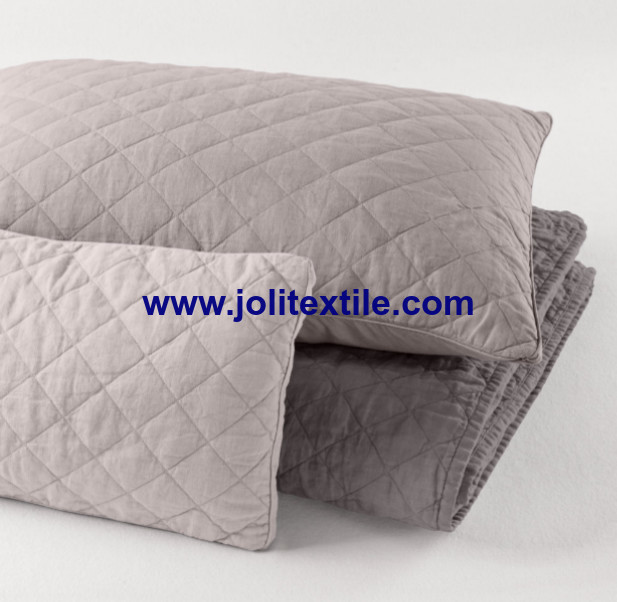 100% Cotton diamond quilted bedding set/pillowcases