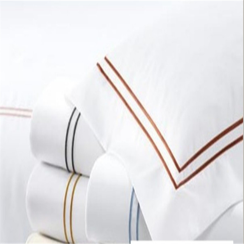 100% Cotton white hotel bedding set/jacquard hotel pillow/hotel pillowcases