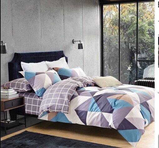 100% Cotton T500 twill printed / solid color  bedding sheets sets/comforter