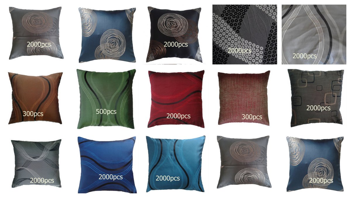 100% polyester cushion cover in jacquard bedding sets throw in stock