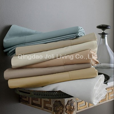 100% egyption Cotton T400 plain dyed hotel bedding Sets