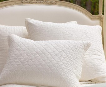 100% Cotton quilted sham Pillow/Pillowcase