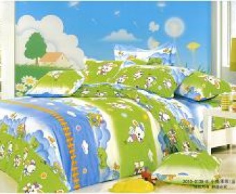 100% cotton twill printing kid bedding sets/ children bedding sets