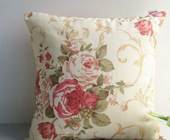 100% cotton Decorative Floral Soft Cushion/ Seat Cushion