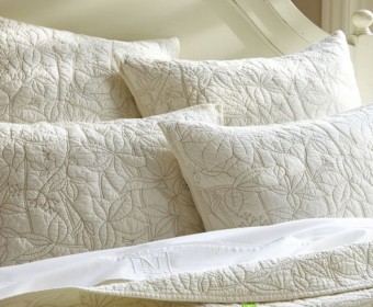 100% Cotton T240 quilted Pillow sham/quilted Pillowcase,quilted bedding sets