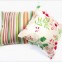 Flower Design Cushion Cover Cotton Linen Throw Sofa Decor 18''