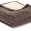 100% polyester 350gsm airline polar fleece blanket in camel