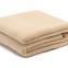 100% polyester 350gsm airline polar fleece blanket in camel